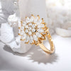 Girasol Heart Duo™ Anillo antiestrés de girasol giratorio