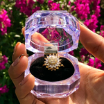 Girasol Heart Duo™ Anillo antiestrés de girasol giratorio
